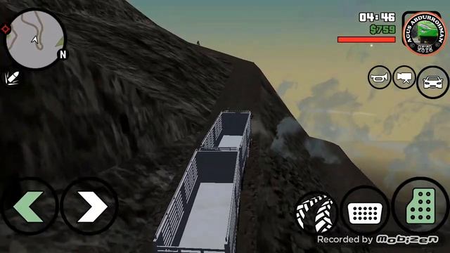 GTA SA Android - extreme truck driver uphill mt.chilliad tested on galaxy k zoom смотреть онлайн