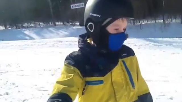 Жёсткое падение на сноуборде!!!! смотреть онлайн
