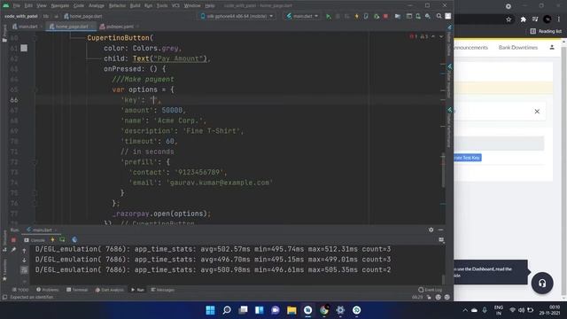 Razor Pay Integration in Flutter смотреть онлайн