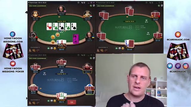 Honeymoon Missions GGPoker/Natural8 - Day 20 - Play 500 Hands of Rush & Cash смотреть онлайн