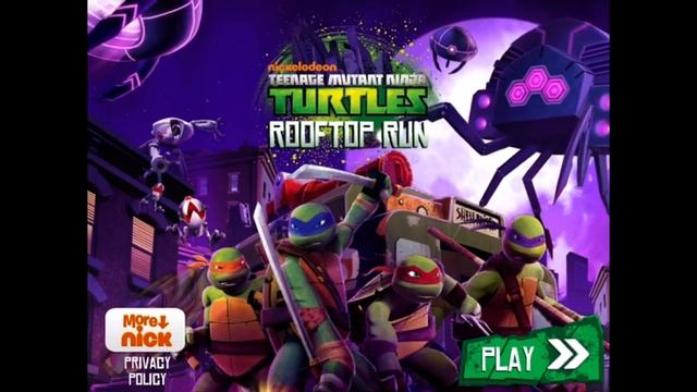 TMNT Rooftop Run - Main Menu theme (Good audio Quality) смотреть онлайн