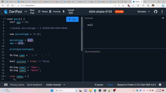 1.3 Null Safety in dart | dart full tutorial for beginners in Hindi смотреть онлайн