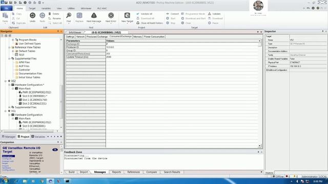 PLC GE tutorial how to add 2 VerSaMax remote I_O and testing смотреть онлайн