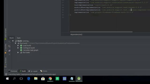 Android Studio: Autenticação Anónima no Firebase смотреть онлайн