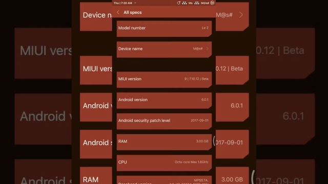 MiUi 9 official Beta version 7.10.12 for LEeco Letv 2 sd & Letv Le 1s смотреть онлайн