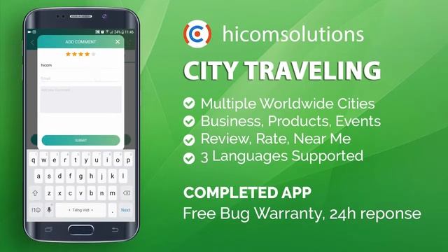 Android Demo - City Travelling Information App Template, Script, Source Code for Sale смотреть онлайн