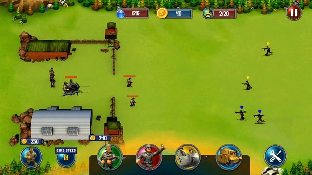 world war 2 tower defense - android gameplay смотреть онлайн