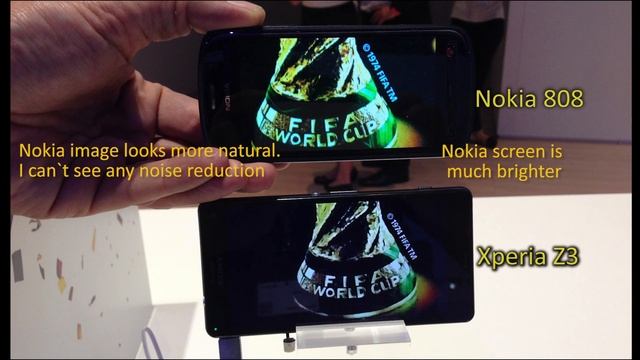 Sony XPERIA Z3 vs. Nokia 808 vs. iphone5 - camera lowlight Test - IFA 2014 смотреть онлайн