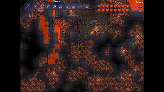Histórias em Terraria #05 : Aventura com , abisidian,hellstone,boss e inferno смотреть онлайн