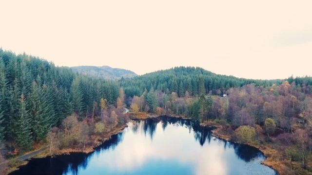 Loch Ard, Stirling from a DJI Phantom 4 drone (Full HD) смотреть онлайн