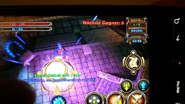 Dungeon Defenders on HTC Desire смотреть онлайн