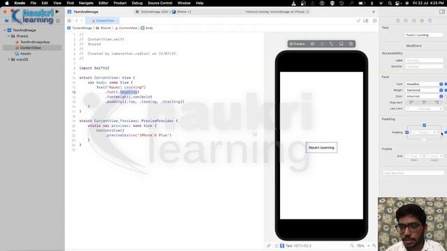 Swift UI for beginners | Working with Text & Images | Swift UI vs UIKit | Naukri Learning смотреть онлайн