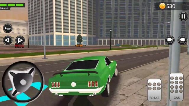 Parking Frenzy 3D: New Mustang Unlcoked Green Car - Android Game Play 2019 смотреть онлайн