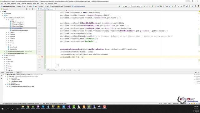 EDMT Dev - Food App Android Studio #14 Quick Cart in Food List смотреть онлайн