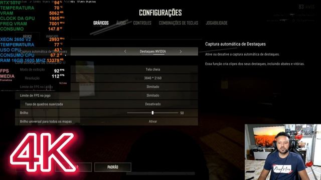 XEON 2650 V2 - RTX 3070 PUBG 1080P 4K смотреть онлайн
