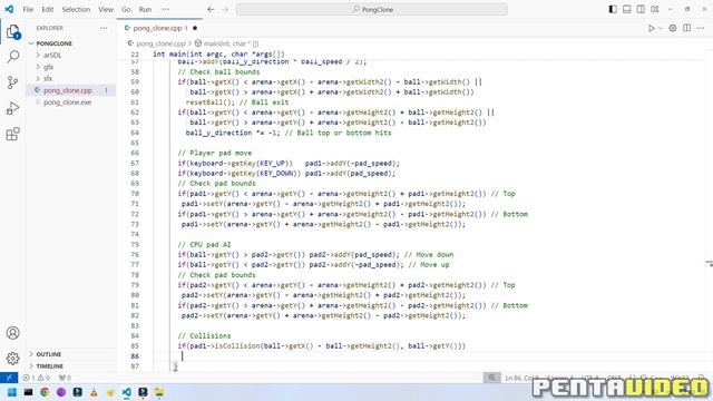 Create Vintage Pong Game in C++/SDL #programming #gameplay смотреть онлайн