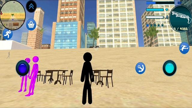 Spiderr Stickman Game Stickman Superhero Gangstar Mafia City #14 New Games Android Gameplay смотреть онлайн