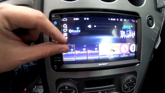 Pumpkin Android 9.0 car stereo with DAB+ смотреть онлайн