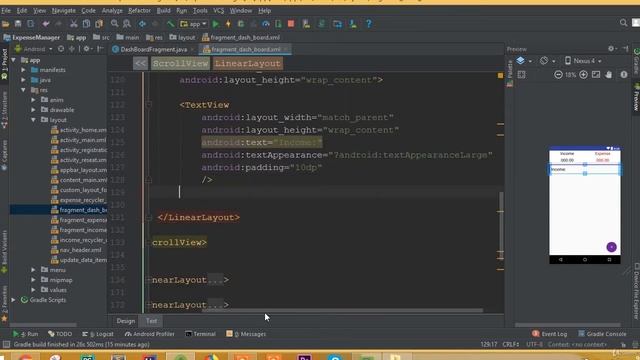 Expense Manager App - Part 33 | Design Dashboard RecyclerView смотреть онлайн
