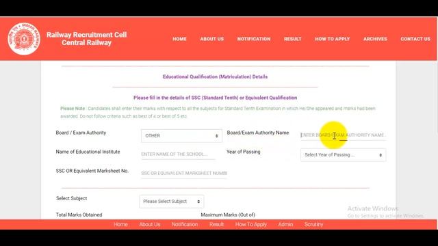 Central Railway Apprentice Online Form 2021 | How to Fill RRC CR Mumbai Apprentice Online Form 2021 смотреть онлайн