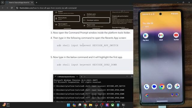 How to Clear All Apps from Recents Screen via ADB Commands смотреть онлайн