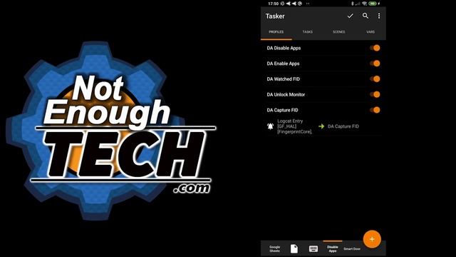 Disable apps with a fingerprint [TASKER] смотреть онлайн