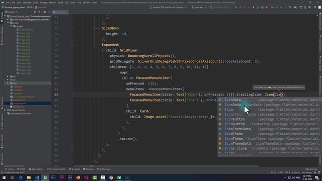Flutter - Focused Pop-Up Context Menu | Flutter UI Design Tutorial смотреть онлайн