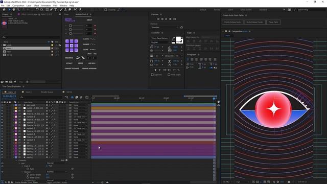 Make an Eye Rig in After Effects смотреть онлайн