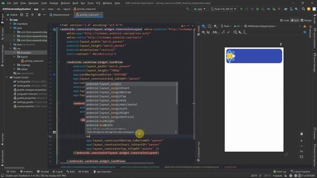 AWS Integrated Android Application - #3 Introduction to Android Layouts and demo смотреть онлайн