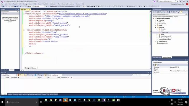 Xamarin Android Tutorial - Autofit TextView смотреть онлайн