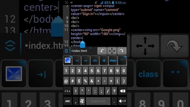 [How To make HTML CSS website on android part 6] Create Google search page using HTML on android смотреть онлайн