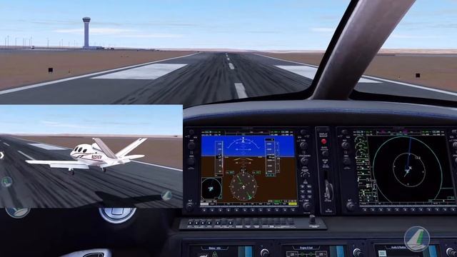 [X-Plane Mobile] Cirrus Vision SF50 VFR Approach & Landing at KGCN RWY 21 смотреть онлайн