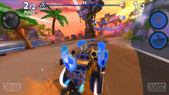 Roxie Roller Vs Benny, Baja Jumper Battle Events / Beach Buggy Racing 2 / Android Game Play HD #32 смотреть онлайн