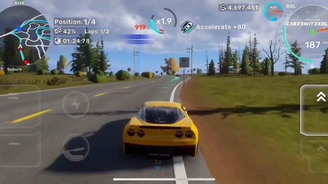CarX Street iOS, Android gameplay | Street Hunters club #part8 (Suburb Circuit #2) | CC6 смотреть онлайн