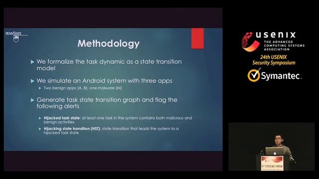 USENIX Security '15 - Towards Discovering and Understanding Task Hijacking in Android смотреть онлайн