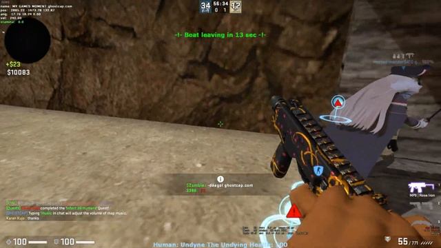 CSGO ZOMBIE ESCAPE ze_cowboy_island_b1 On Ghostcap Server смотреть онлайн