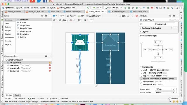 71 Android Studio Movie project RecyclerView & setOnClickListener смотреть онлайн