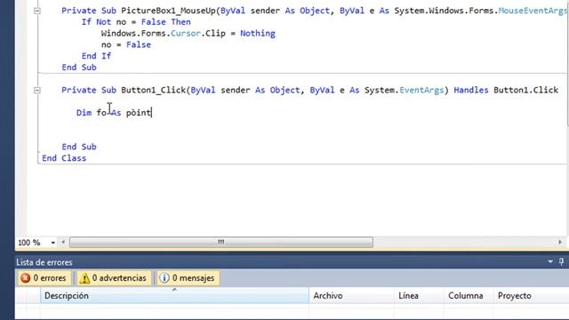 Limitar el cursor en Vb.net 2008 - 2019 смотреть онлайн
