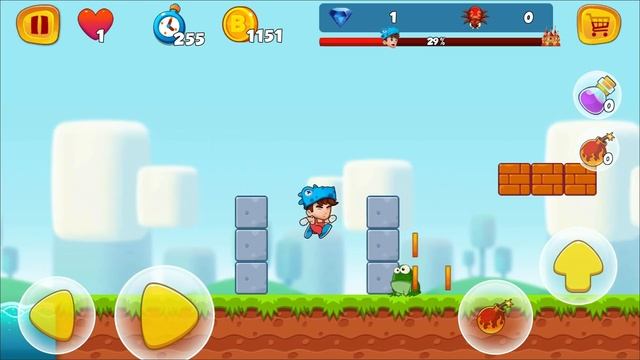 Super Dino Go - Gameplay #1 Level 1-10 + BOSS (Android) смотреть онлайн