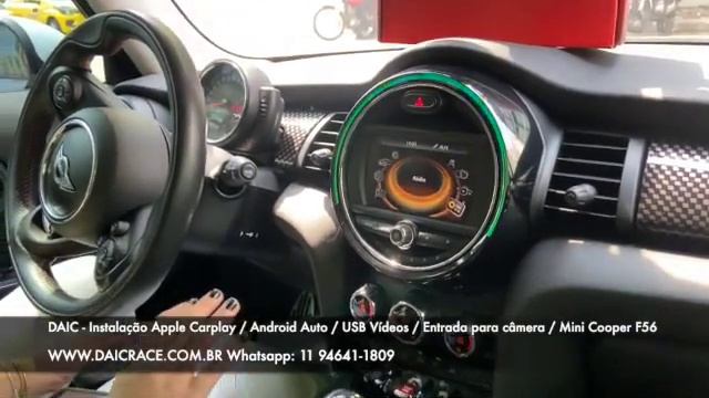 DAIC - Instalação Apple Carplay Android Auto Mini Cooper F56 (11) 94641-1809 смотреть онлайн