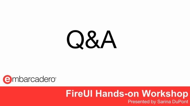FireUI Hands-on Workshop смотреть онлайн