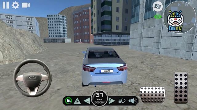 Russian Lada Vesta Car Driving Simulator - Android Gameplay смотреть онлайн