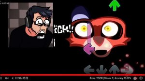 Friday Night Funkin' Markiplier Vs Freddy Fazbear - Bite Song (Ourple Guy Fanmade Mod)