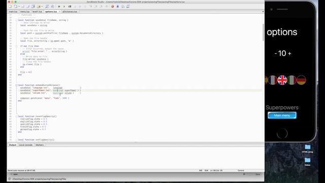 Solar2D - Tutorial 09 - Data load'n'save e localizzazione смотреть онлайн