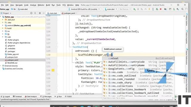 How to implement TextButton + Snackbar Widget in Flutter Application | Flutter Tutorial |Widget смотреть онлайн