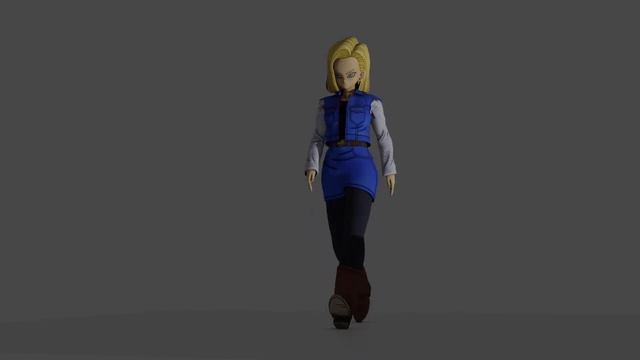 Android 18 Walk Cycle test смотреть онлайн