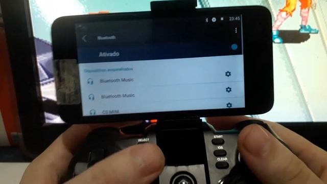 como conectar o controle bluetooth AT9156 na TV box celular Android e PC смотреть онлайн