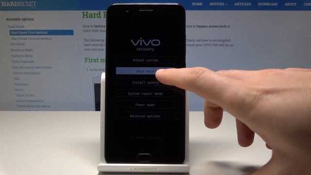 How To Hard Reset VIVO Y69 - Wipe Data / Factory Reset By Recovery Mode