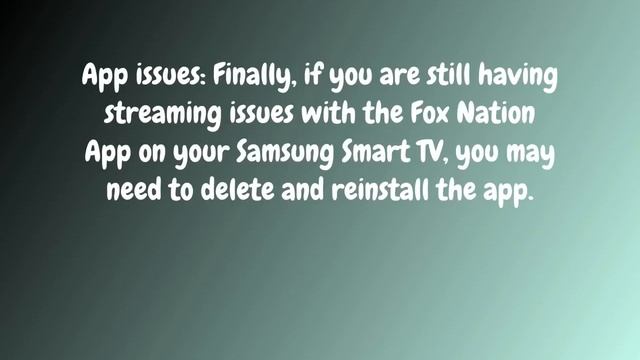 How to fix Fox Nation App Streaming issues On Samsung Smart TV ? смотреть онлайн