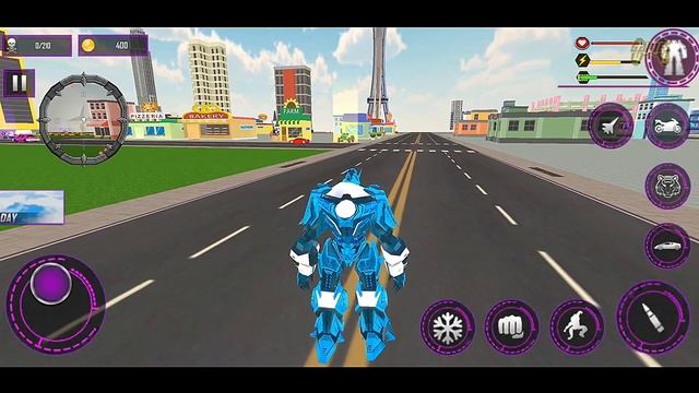 Tiger Robot Multi Transform Open World New York City Battle - Android iOS Gameplay смотреть онлайн